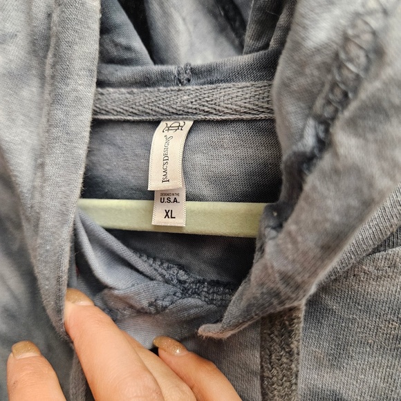 3for$25 Isaac Designs tie dye tye dye black grey white t-shirt hoodie shirt NWT - Picture 7 of 11